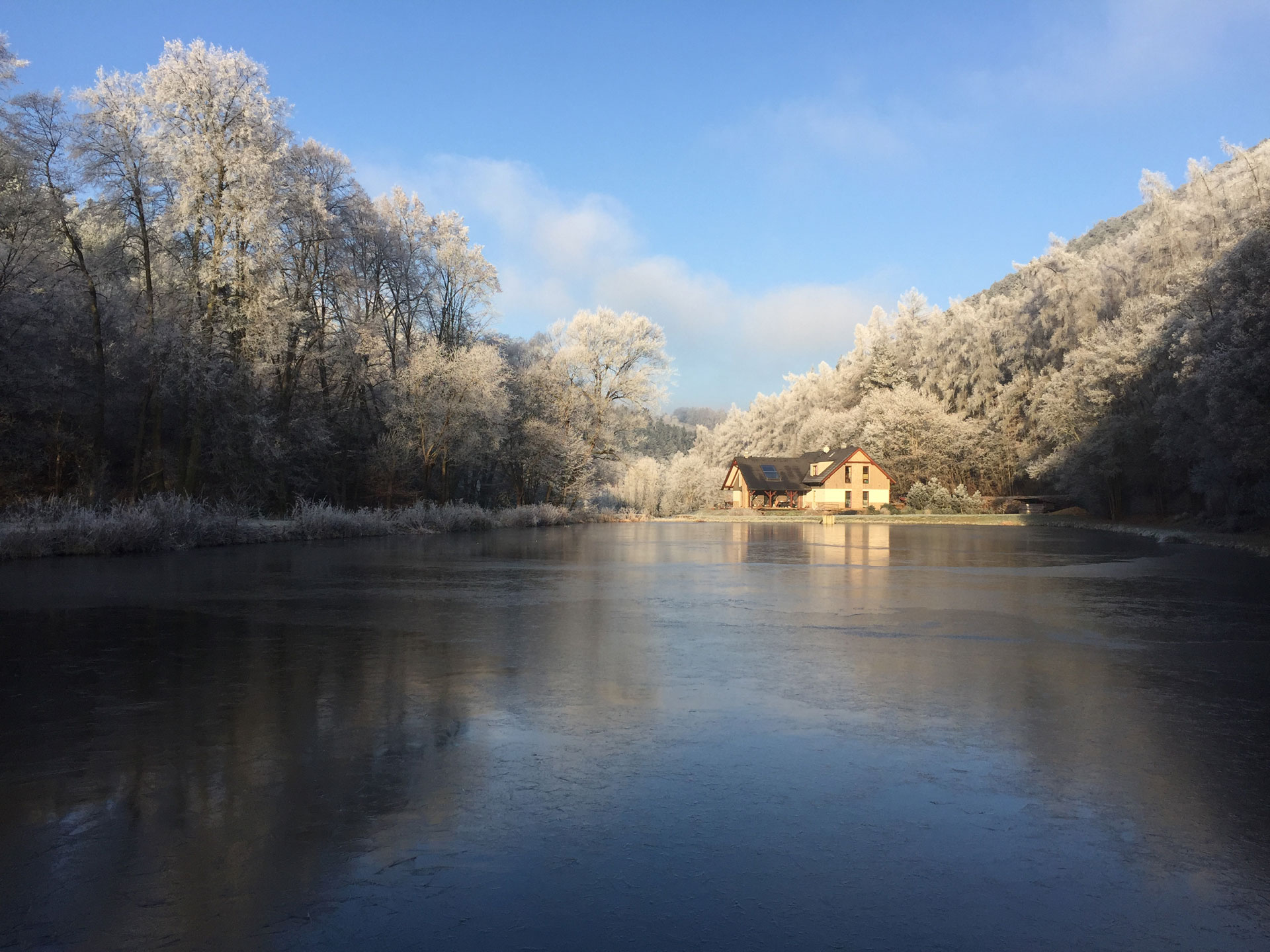 Zahrada v CHKO - zima Foto zahrady